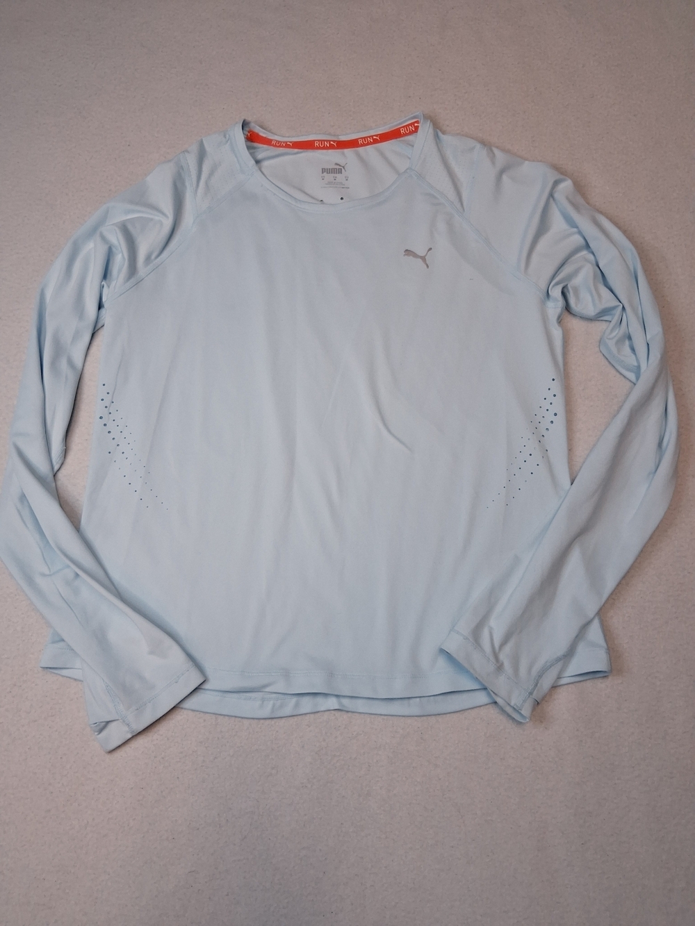 4/20$ PUMA Light Blue Long Sleeve Performance Top